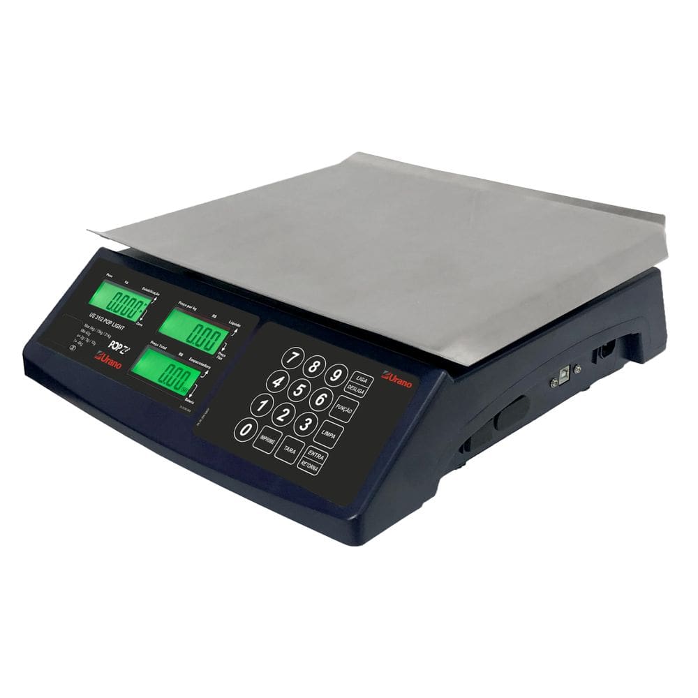 Balança Urano POP-Z New Connect 31kg com Saída USB - Bateria - INMETRO