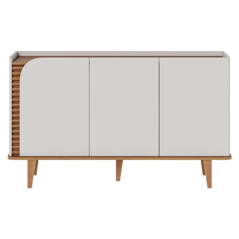 Aparador Buffet Jurerê Off White Matte Freijó - Colibri