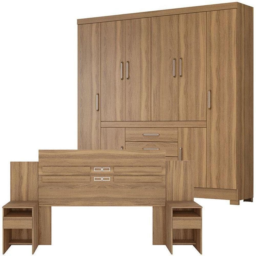 Guarda Roupa Casal New Realce E Cabeceira Triunfo Amendola – Demóbile