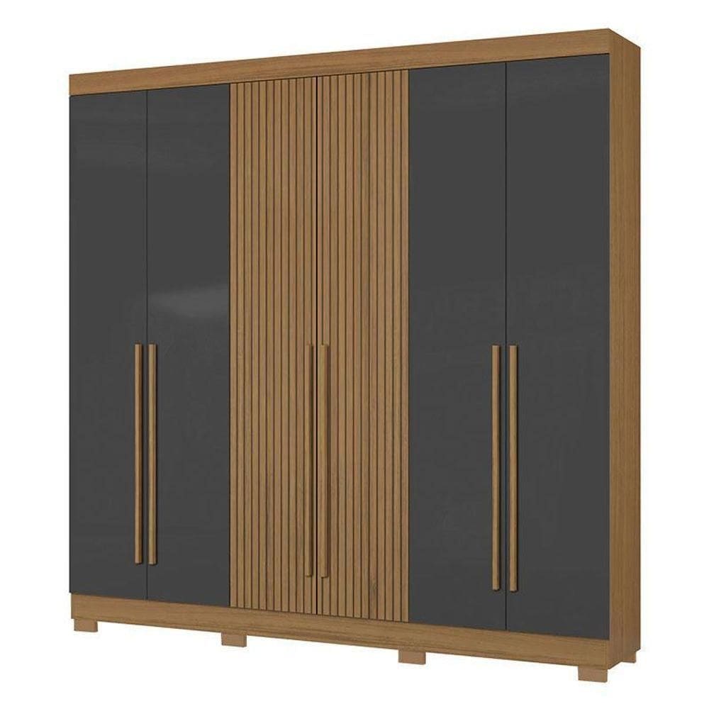 Guarda Roupa Casal 2030230 Atacama Grafite - Aramóveis