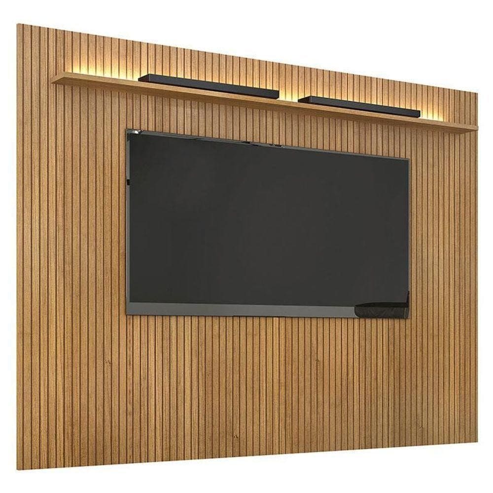 Painel Para Suspenso Frisado Curitiba 2240 Cinamomo Off White Com Led - Valdemóveis