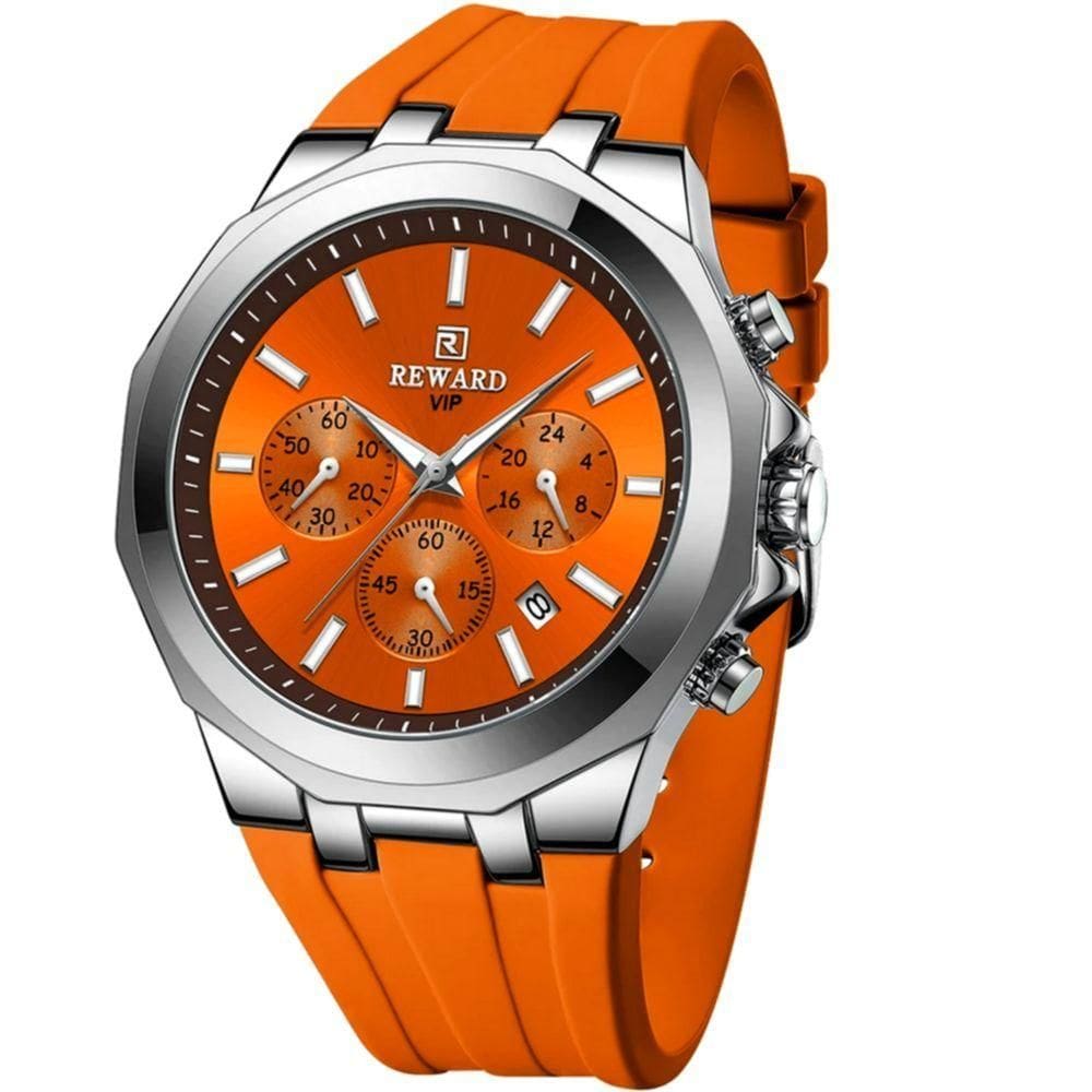 Relógio Masculino De Quartzo Esportivo Militar à Prova D´agua 3tm Laranja