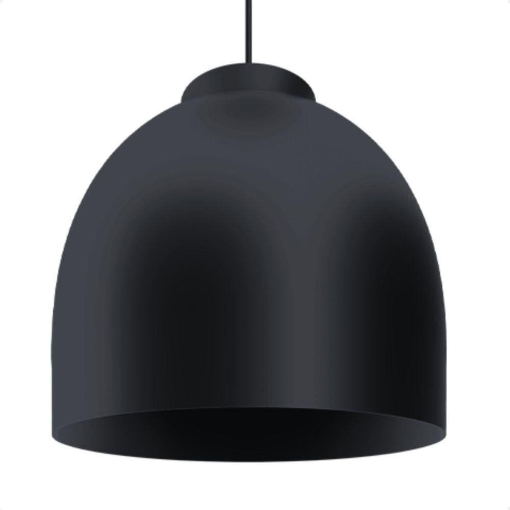 Lustre Pendente Blumenau Blum Minimalista E27 Bivolt Preto
