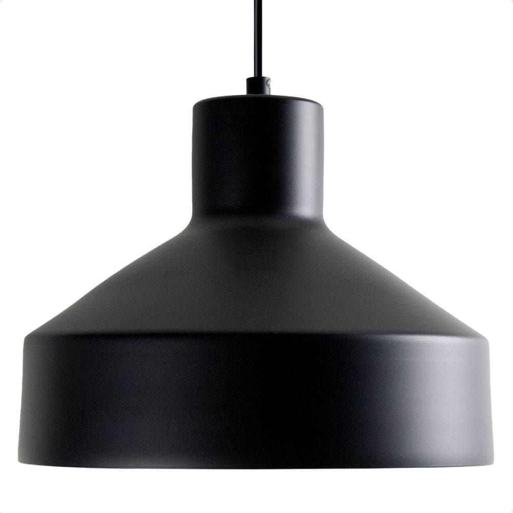 Lustre Pendente Blumenau Liza Minimalista E27 Bivolt Preto