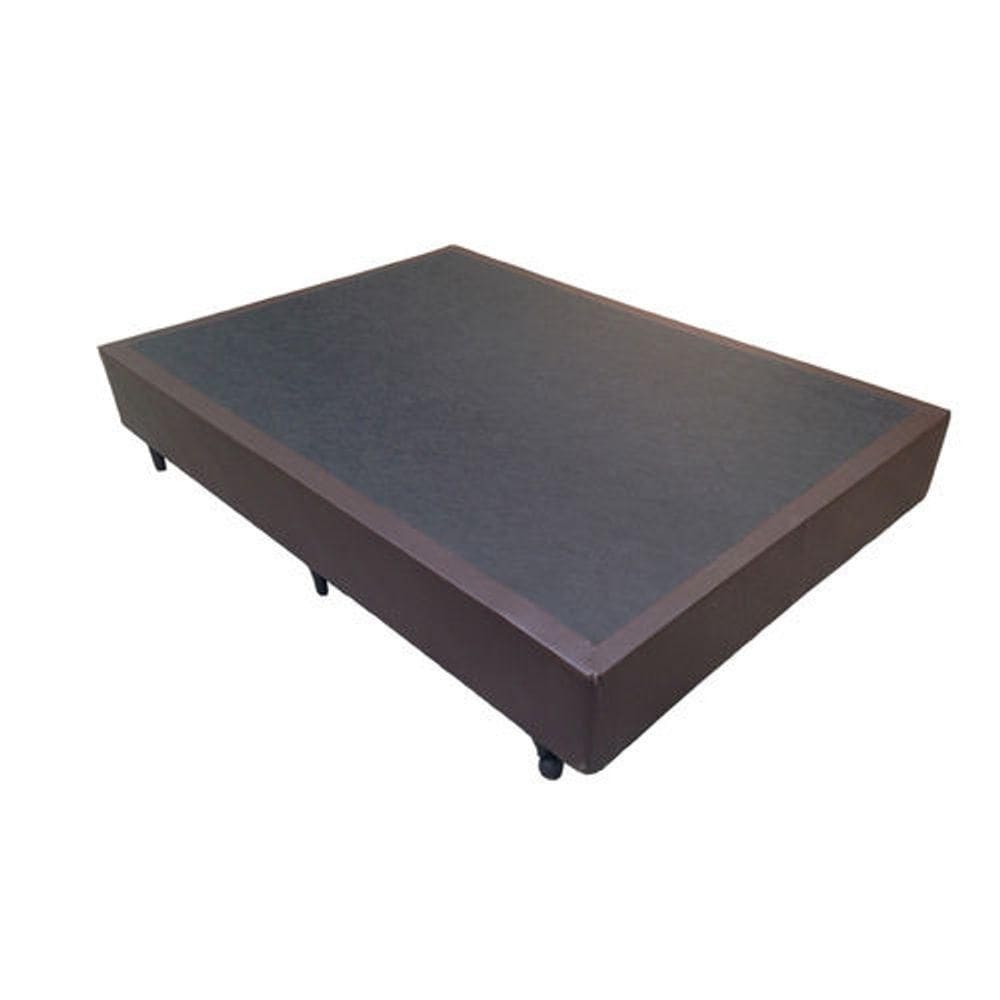 Cama Box Casal 138 Bello Box - Tecido Sintético Marrom