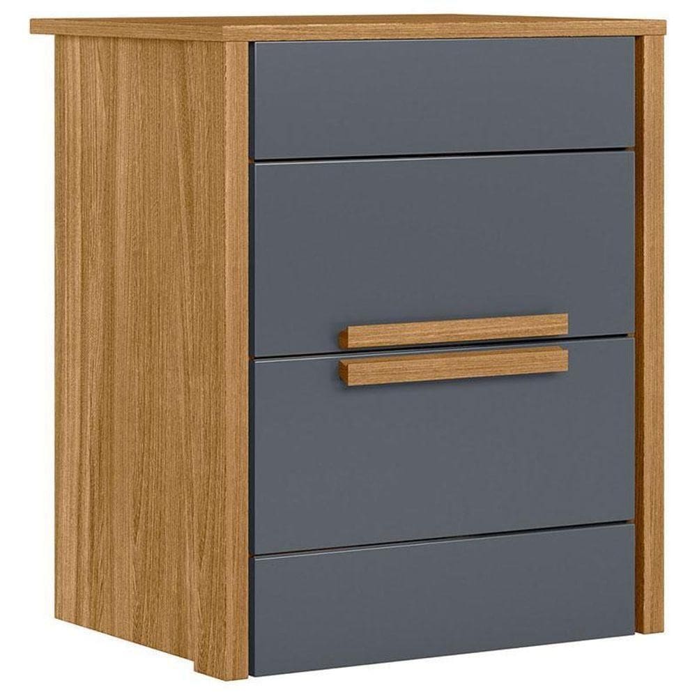 Mesa De Cabeceira Dhara Freijó Cinza - Moval