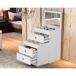 Enteadeira Olivia 2 Em 1 Com Banqueta Embutida – Design Que Otimiza Seu Espaço