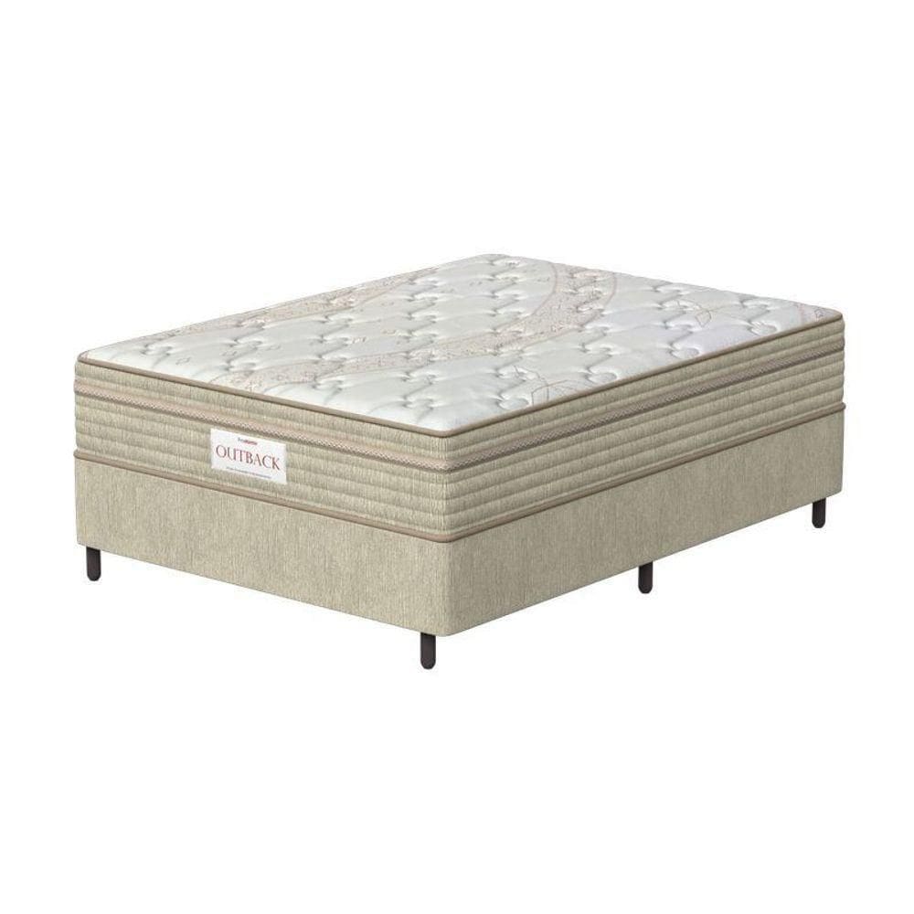 Conjunto Box Casal Mola Ensacada Prodormir New Bege