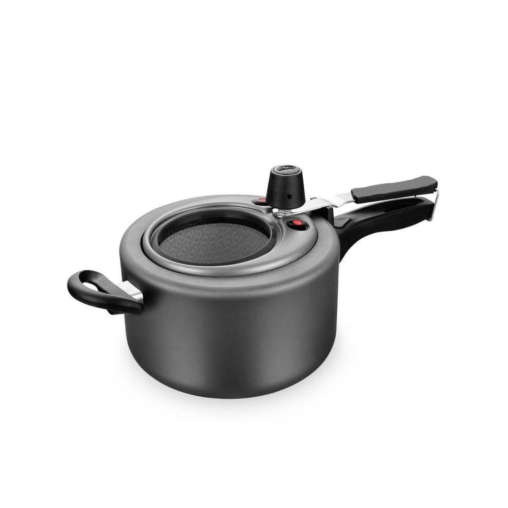 Panela De Pressão Grafite 3,0l C/ Visor De Vidro Mta 6022