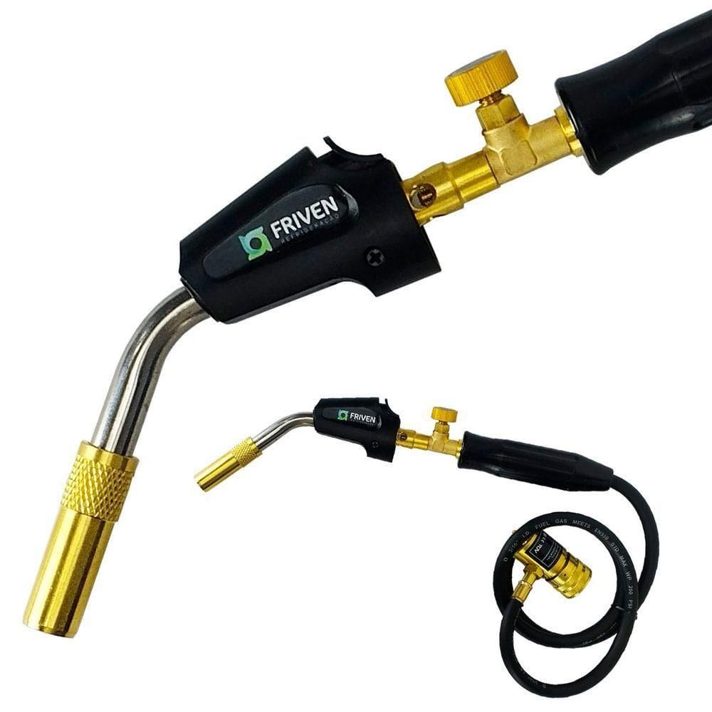 Maçarico Acendimento Automático Cano Simples Com Mangueira 110cm