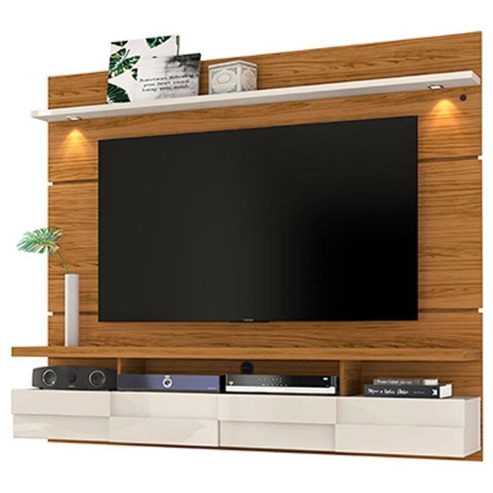 Estante Home Theater Suspenso Lana Off White – Madetec