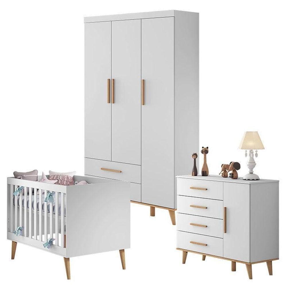 Quarto De Bebê Ludmila Branco Bétula – Carolina