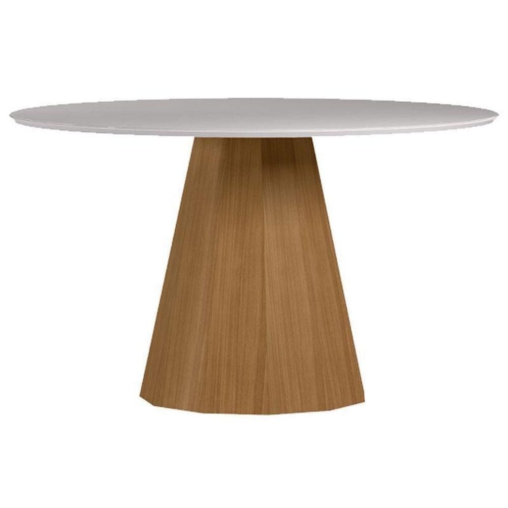 Mesa De Jantar 135x135 Cm Isis Com Vidro Ype Off White – New Ceval