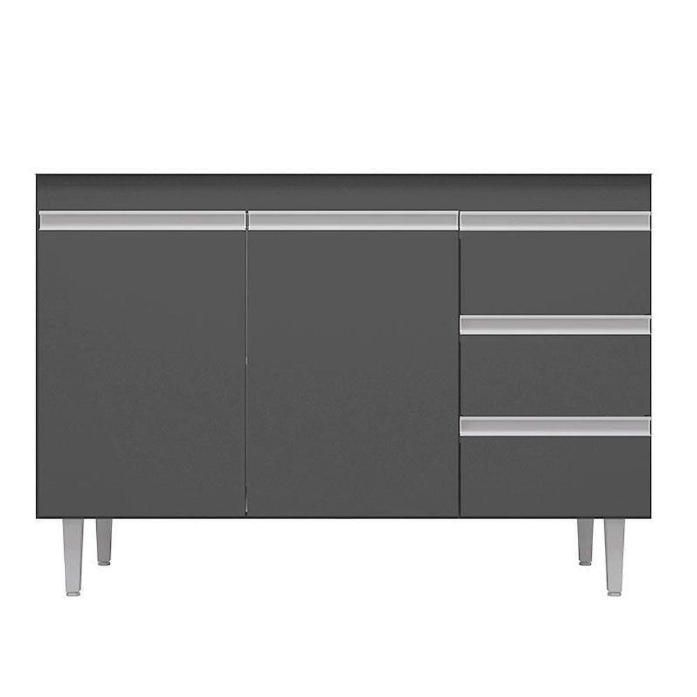 Balcão De Pia Andréia 100 Cm Cinza Fosco – Ajl