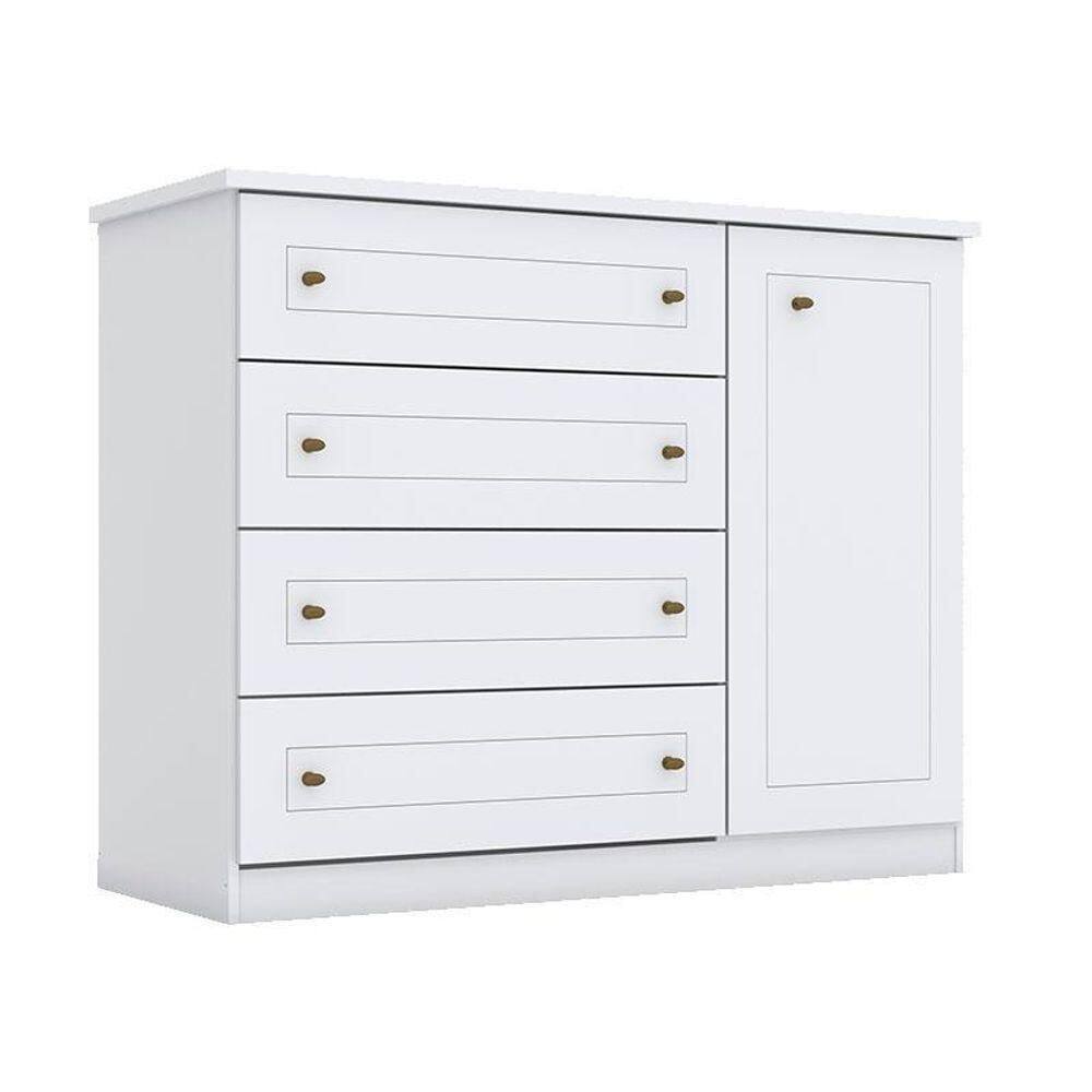Cômoda Infantil Americano Branco – Henn