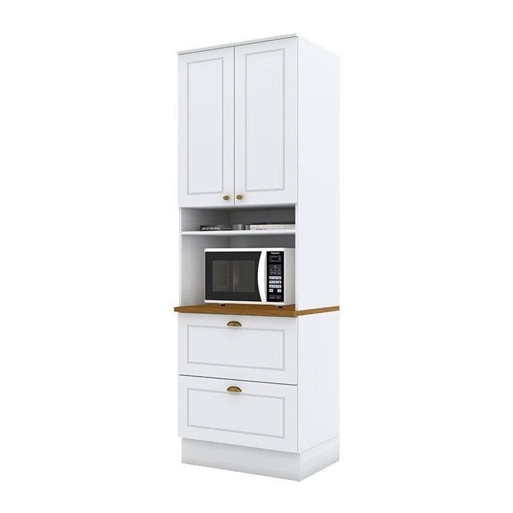 Torre Quente 1 Forno Nova York Branco Com Tampo Nature – Henn
