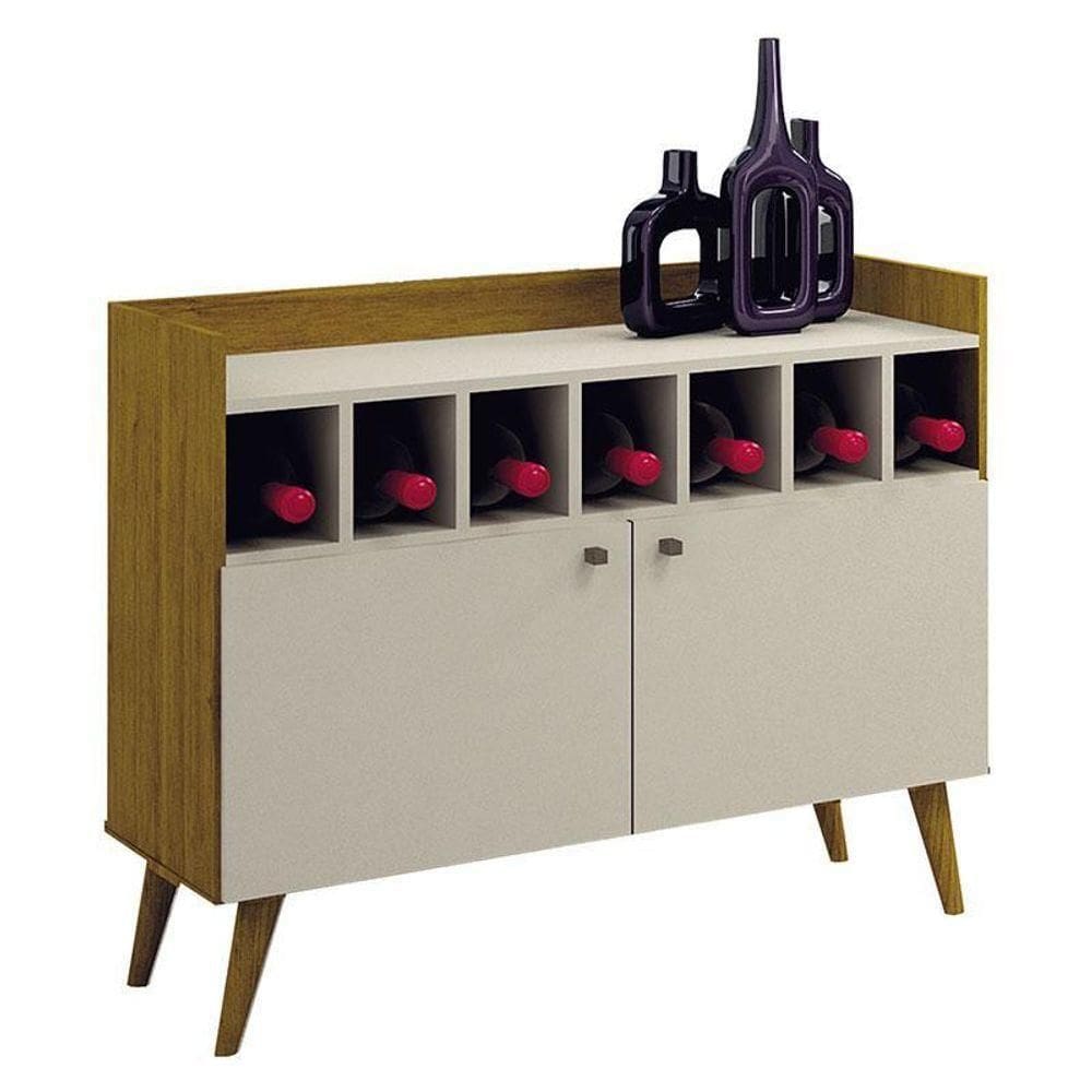 Buffet Aparador Bar Napoli Freijó Off White – Leifer Móveis