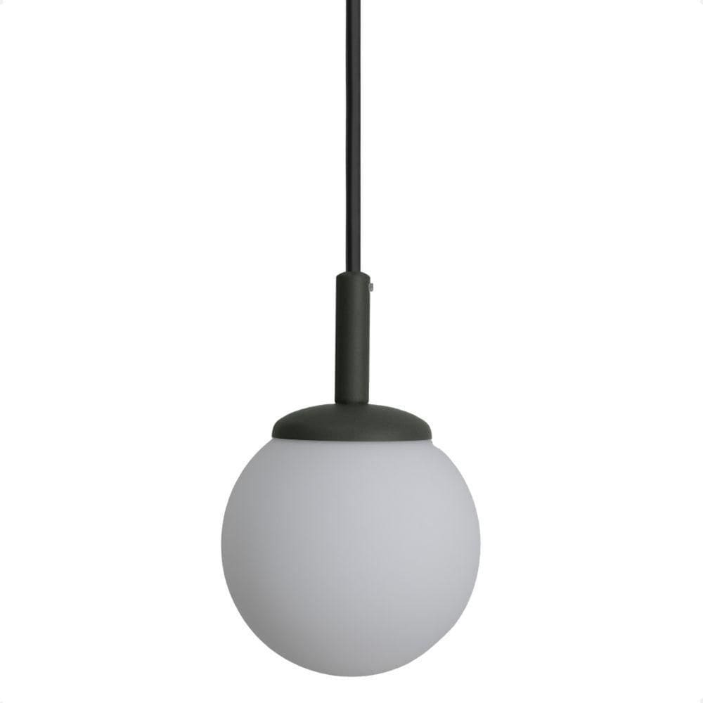 Lustre Pendente Blumenau Macadâmia G9 Bivolt Preto