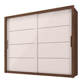 Guarda Roupa Casal Imperador Plus Jacarandá Off White – Zanzini
