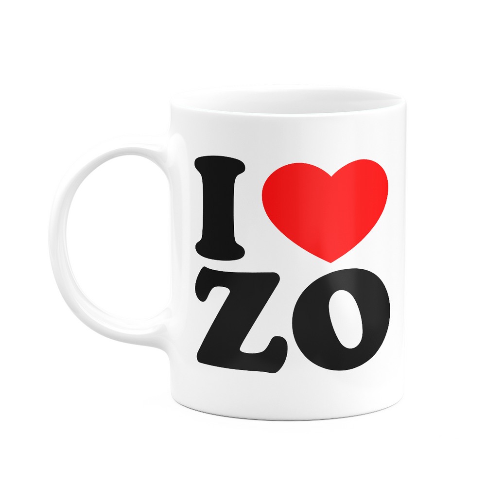 Caneca I love ZO - I love Zona Oeste - 325ml