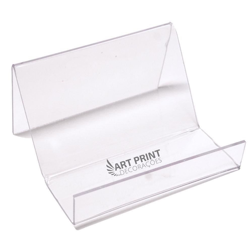 10 Displays Suporte Porta Visita Expositor Ps Cristal