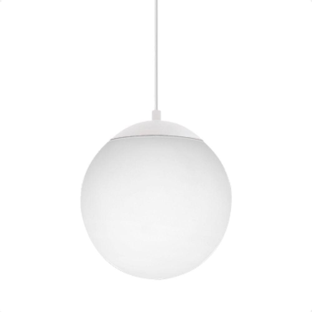 Lustre Pendente Blumenau Globb E27 Bivolt Leitosa
