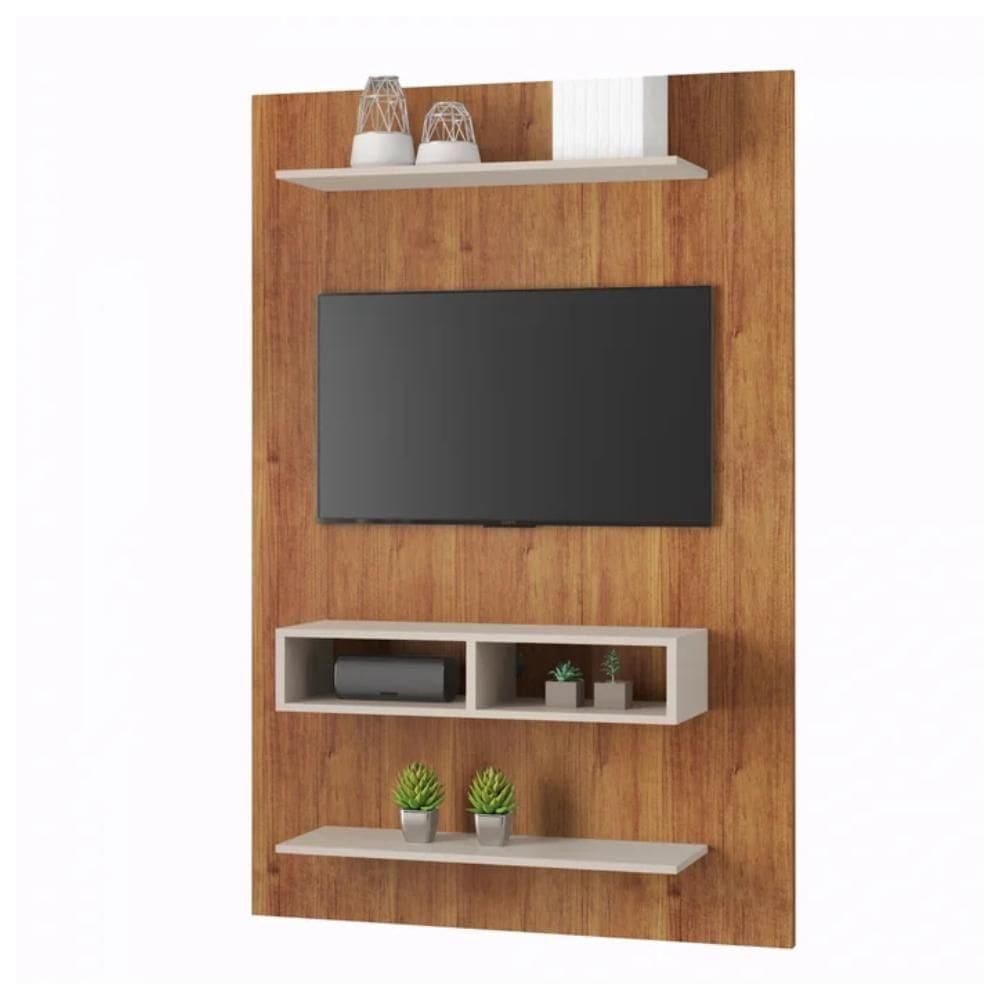 Painel Para Até 50 Polegadas Com Nicho Byte Mel E Off 115cm