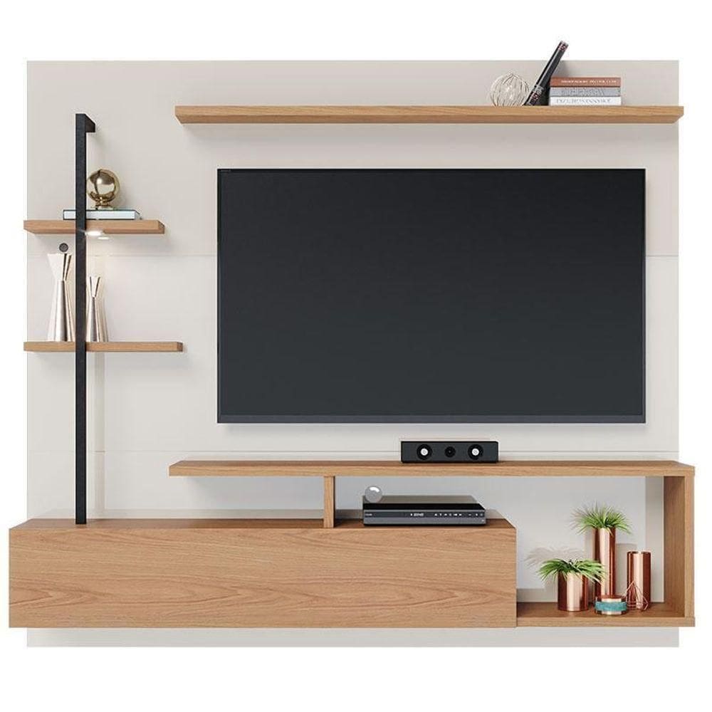 Painel Para Home Suspenso Maragogi Off White Freijó – Colibri