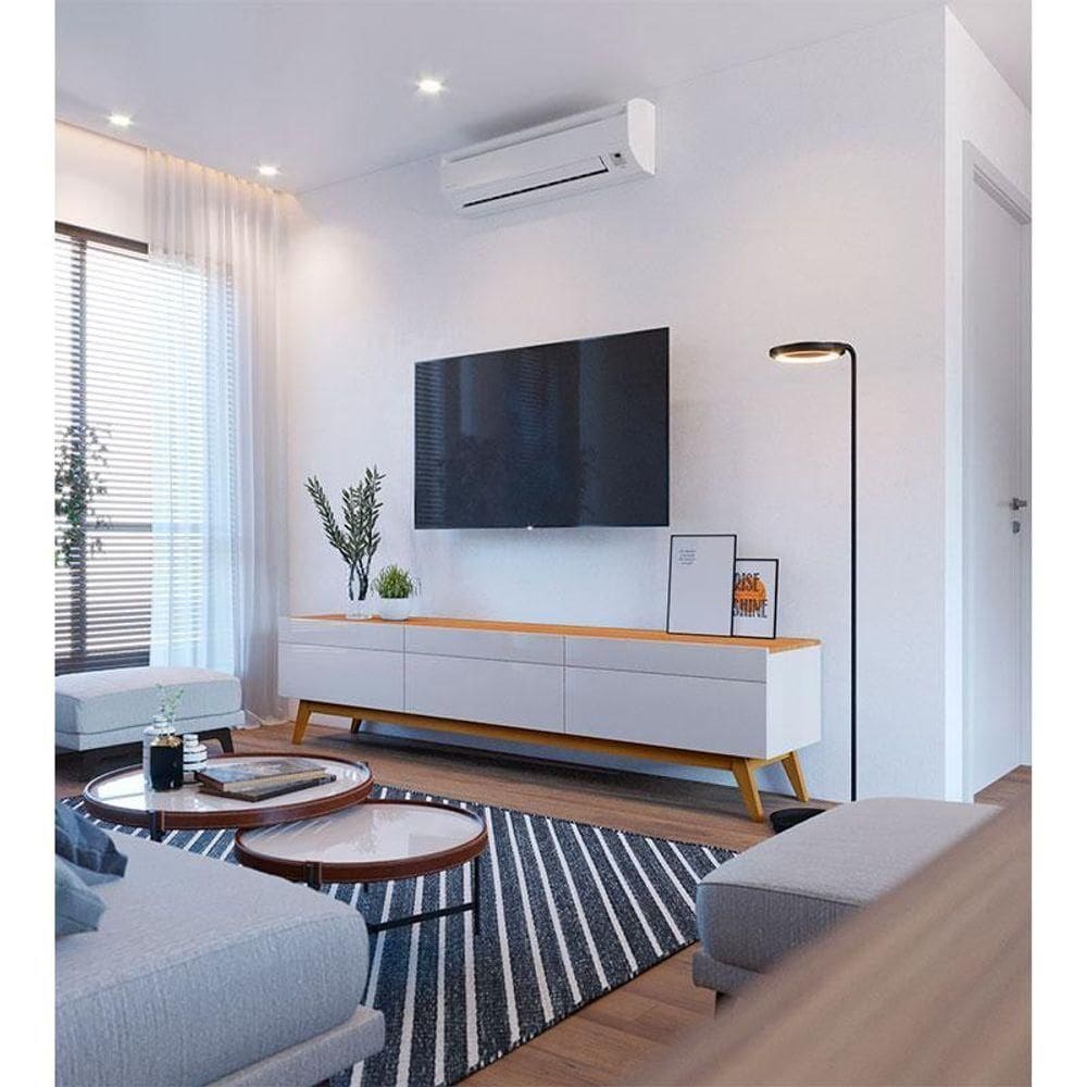 Rack Bancada Ambiente Classic 3 Gavetas Off White Nature - Imcal