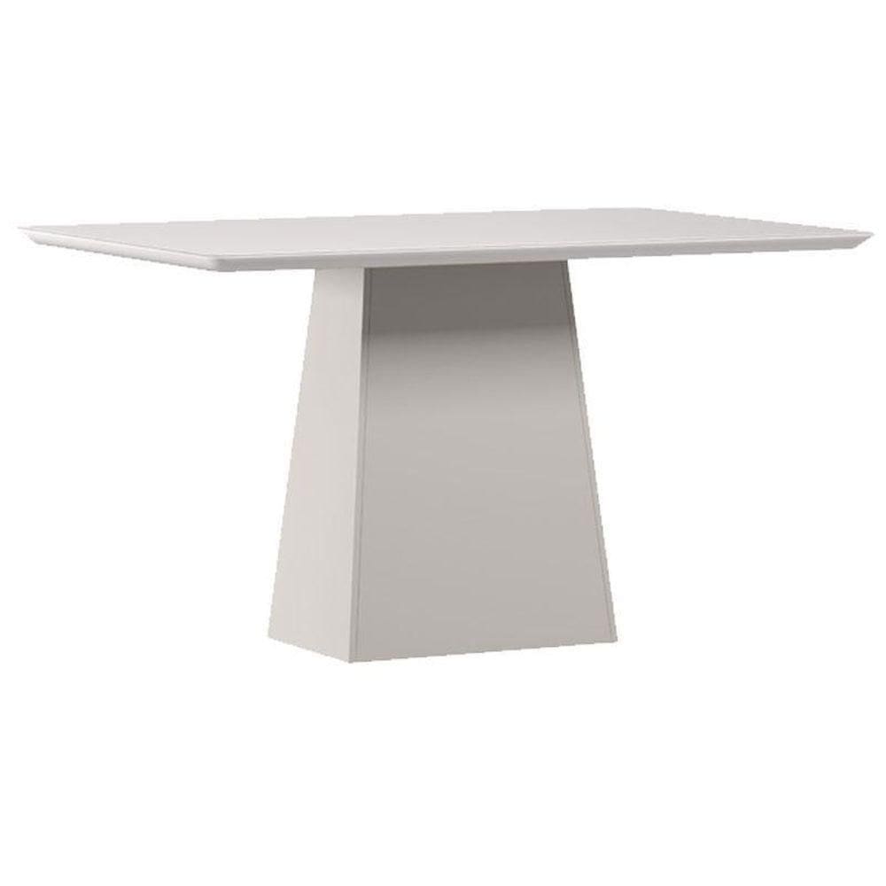 Mesa De Jantar 135x90 Cm Barbara Com Vidro Off White – New Ceval
