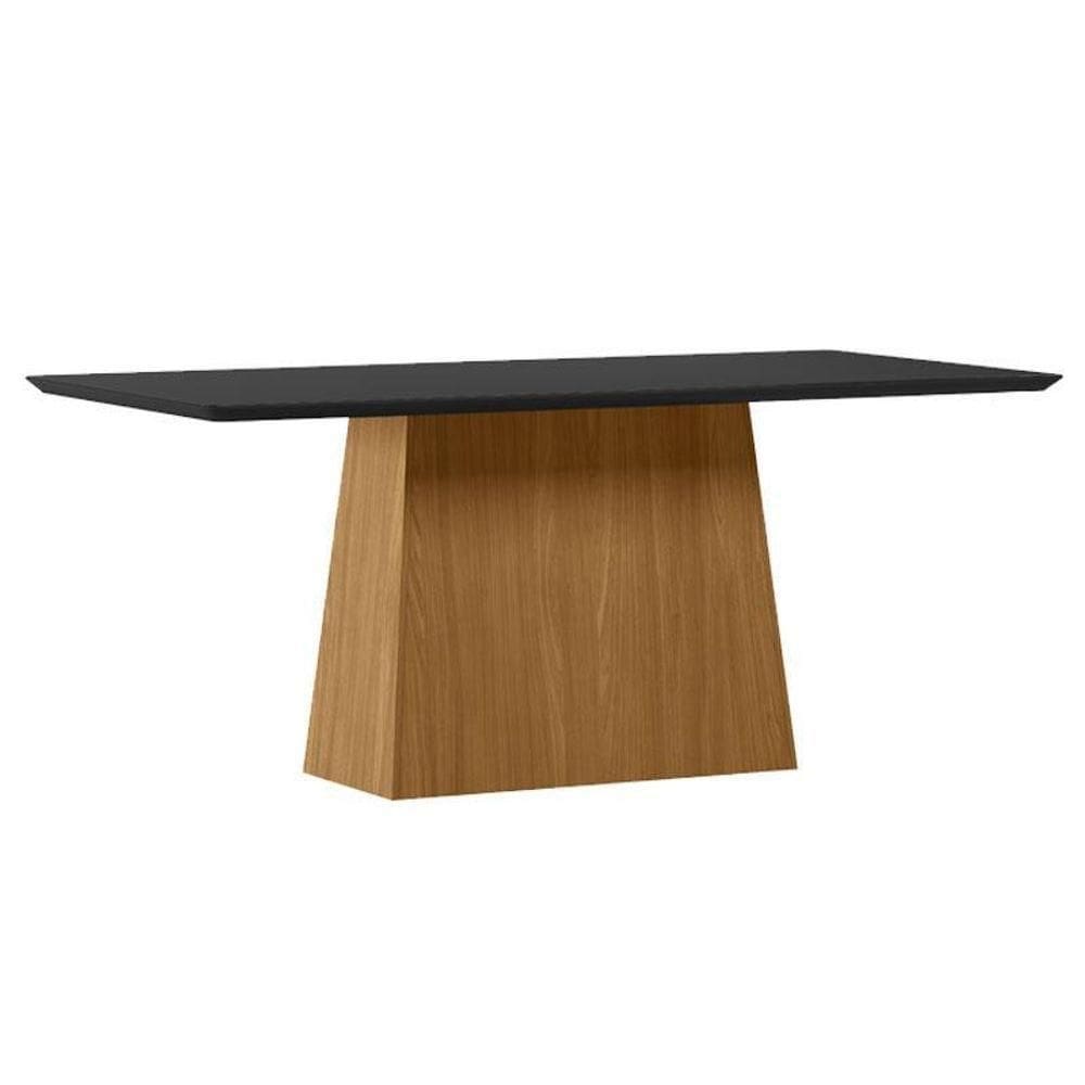 Mesa De Jantar 180 Cm Barbara Com Vidro Ype Preto – New Ceval