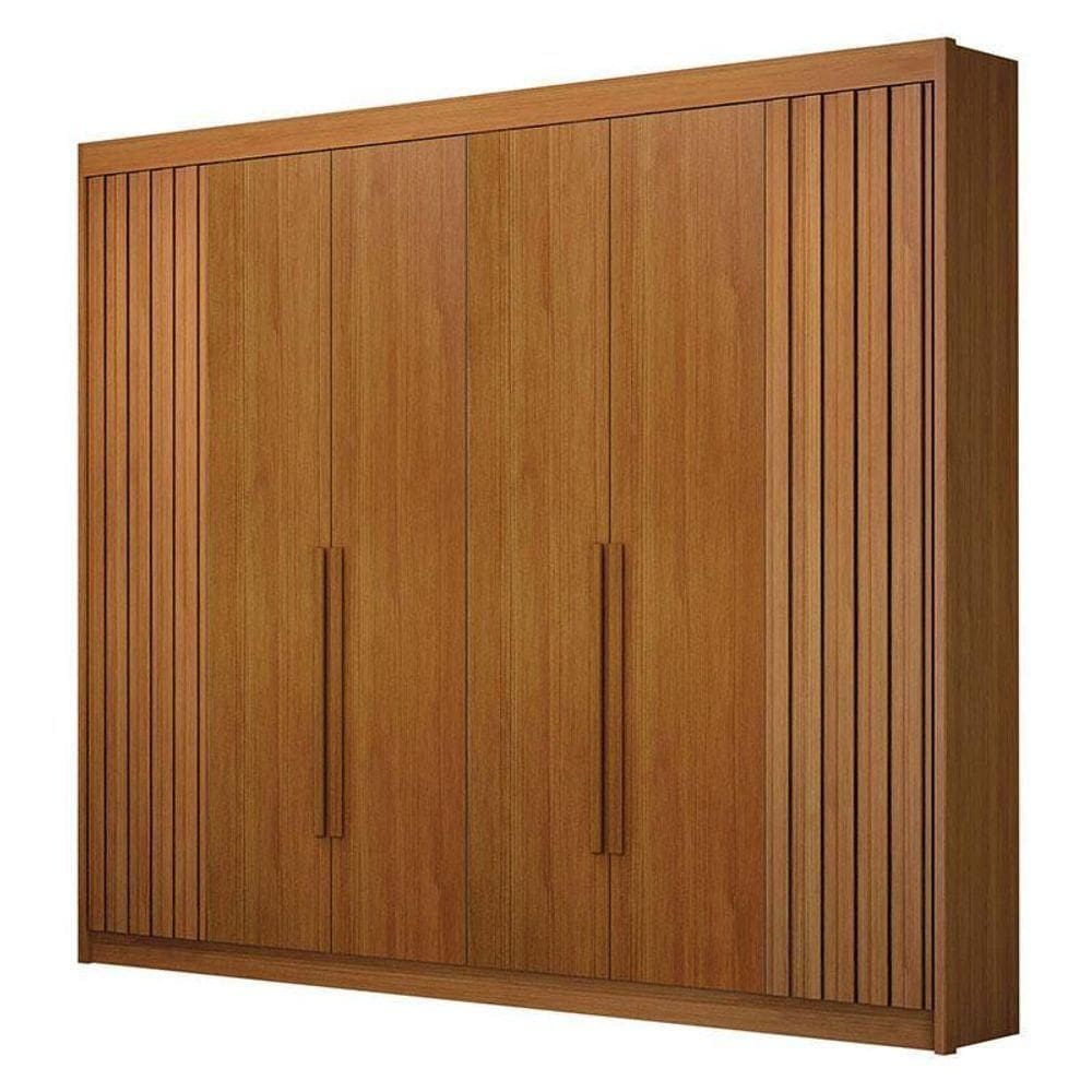 Guarda Roupa Casal 6 Portas São Carlos Cinamomo – Leifer Móveis