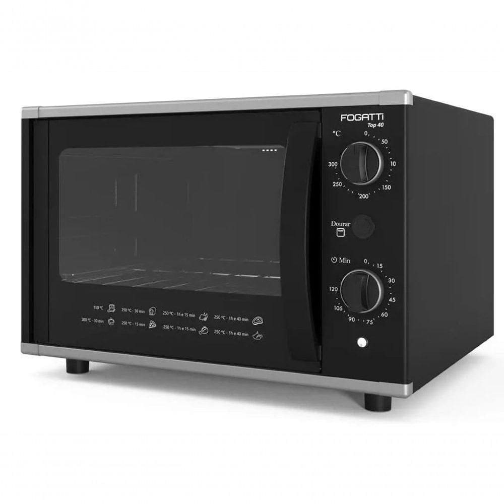Forno Elétrico De Bancada 40 Litros - Top 40 - Preto - Fogatti 127v