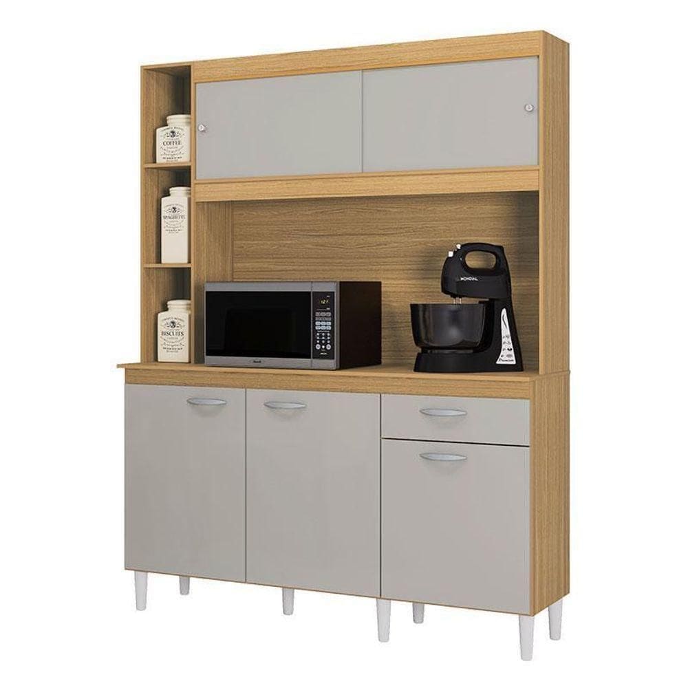 Cozinha Kit Duda 140 Cm Damasco Off White – Poquema
