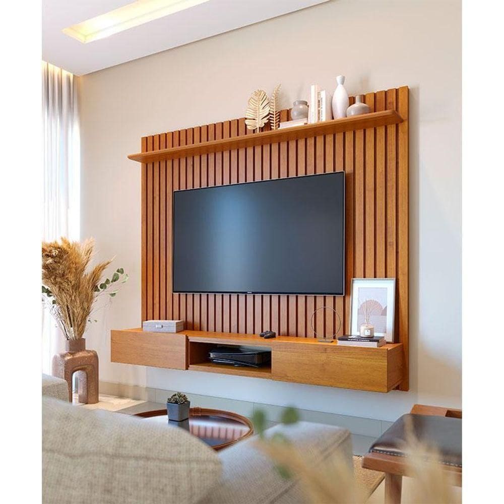 Painel Para Home Suspenso Ripado Ambiente Loft Nature - Imcal