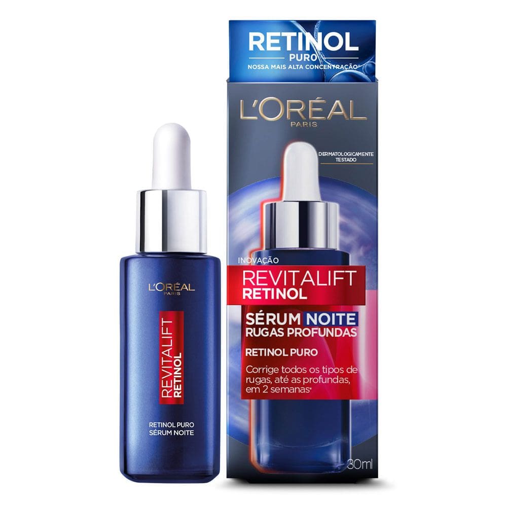 Sérum Antirrugas L`Oréal Paris Revitalift Retinol Noturno 30ml