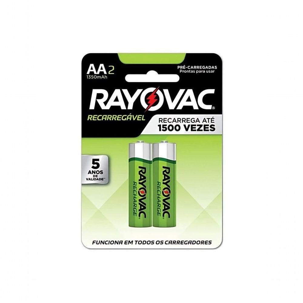 Pilha Recarregavel Rayovac Aa Com 2 Unidades