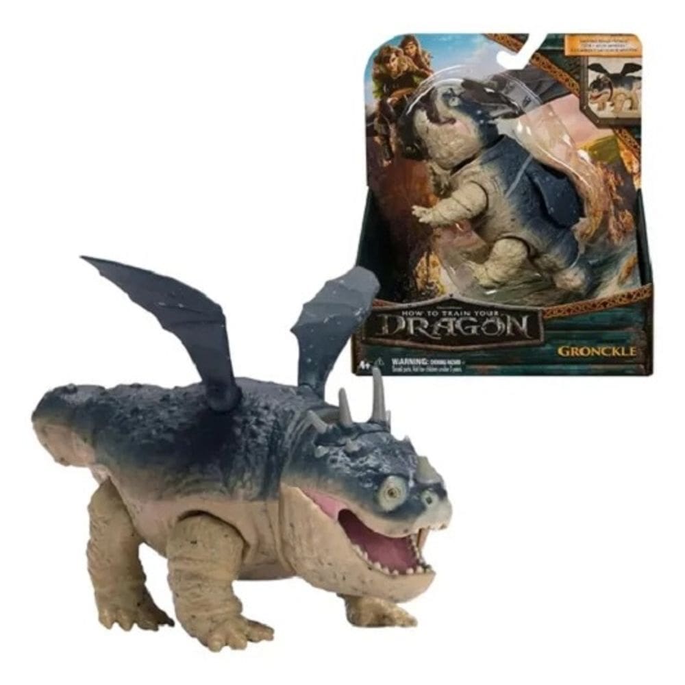 Como Treinar o Seu Dragão O Filme – Dragão Gronckle Articulado 16 cm - Sunny