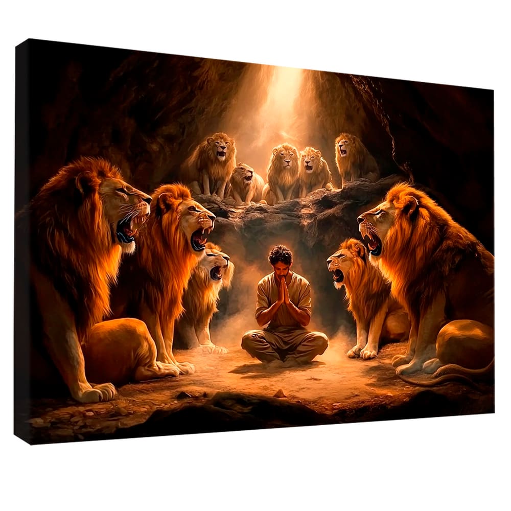 Quadro Decorativo Oração na Cova dos Leões