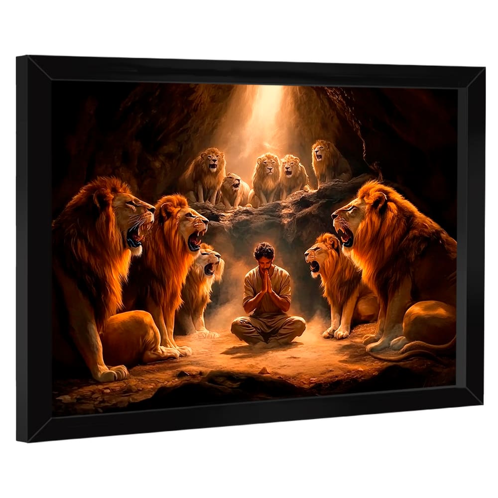 Quadro Decorativo Oração na Cova dos Leões