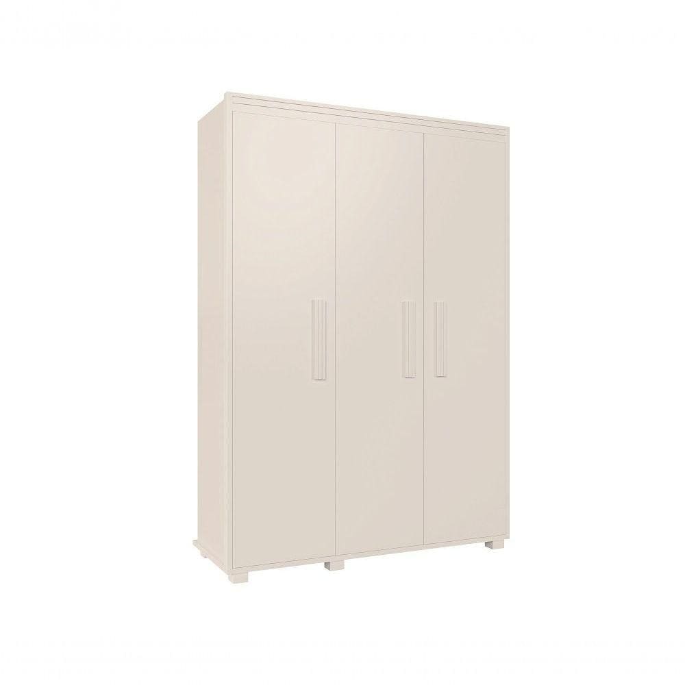 Guarda Roupa Belize 3 Portas 1 Gaveta Branco Camas Fênix