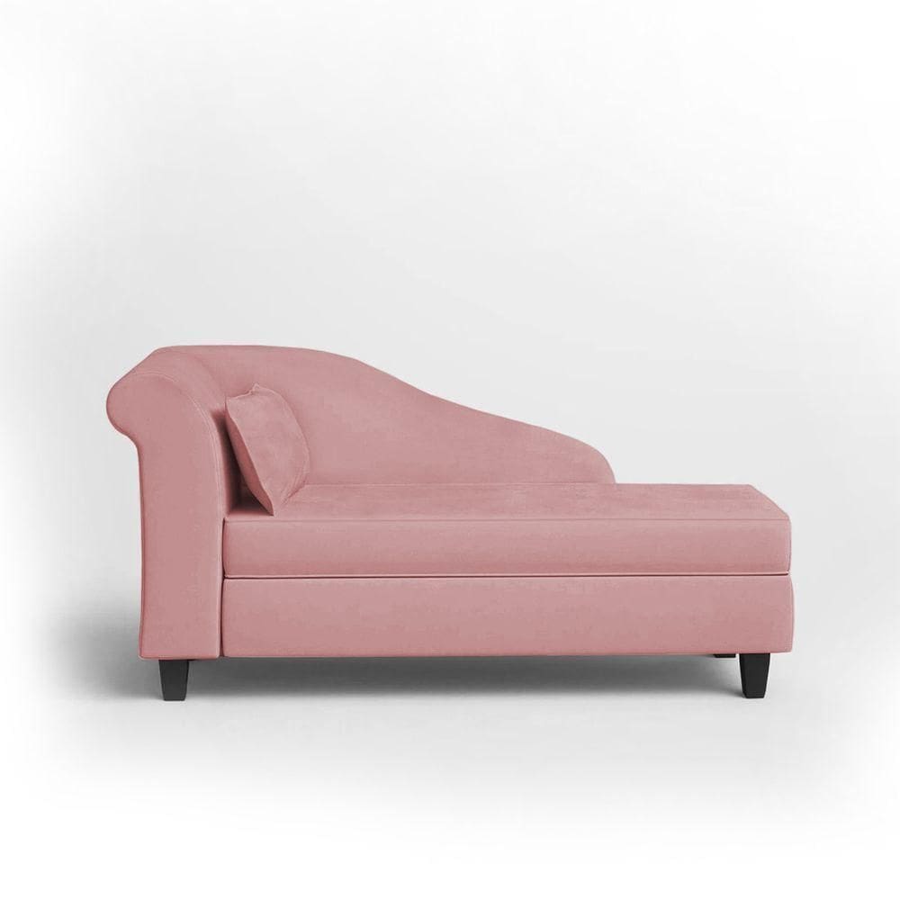 Recamier Diva França 1,40m Suede Rose - Inova Decor