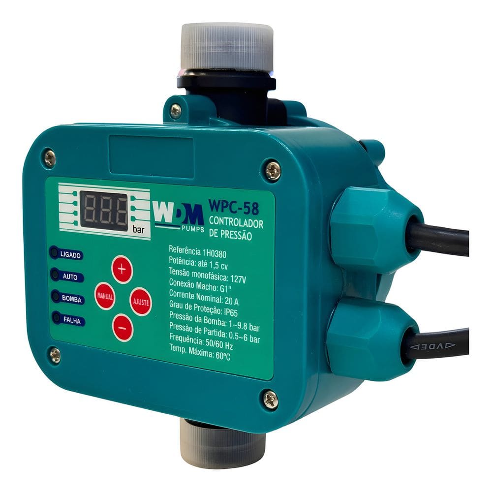 Controlador Eletrônico De Pressão Água Até 1.5cv 127v Wdm Adicionar aos favoritos
