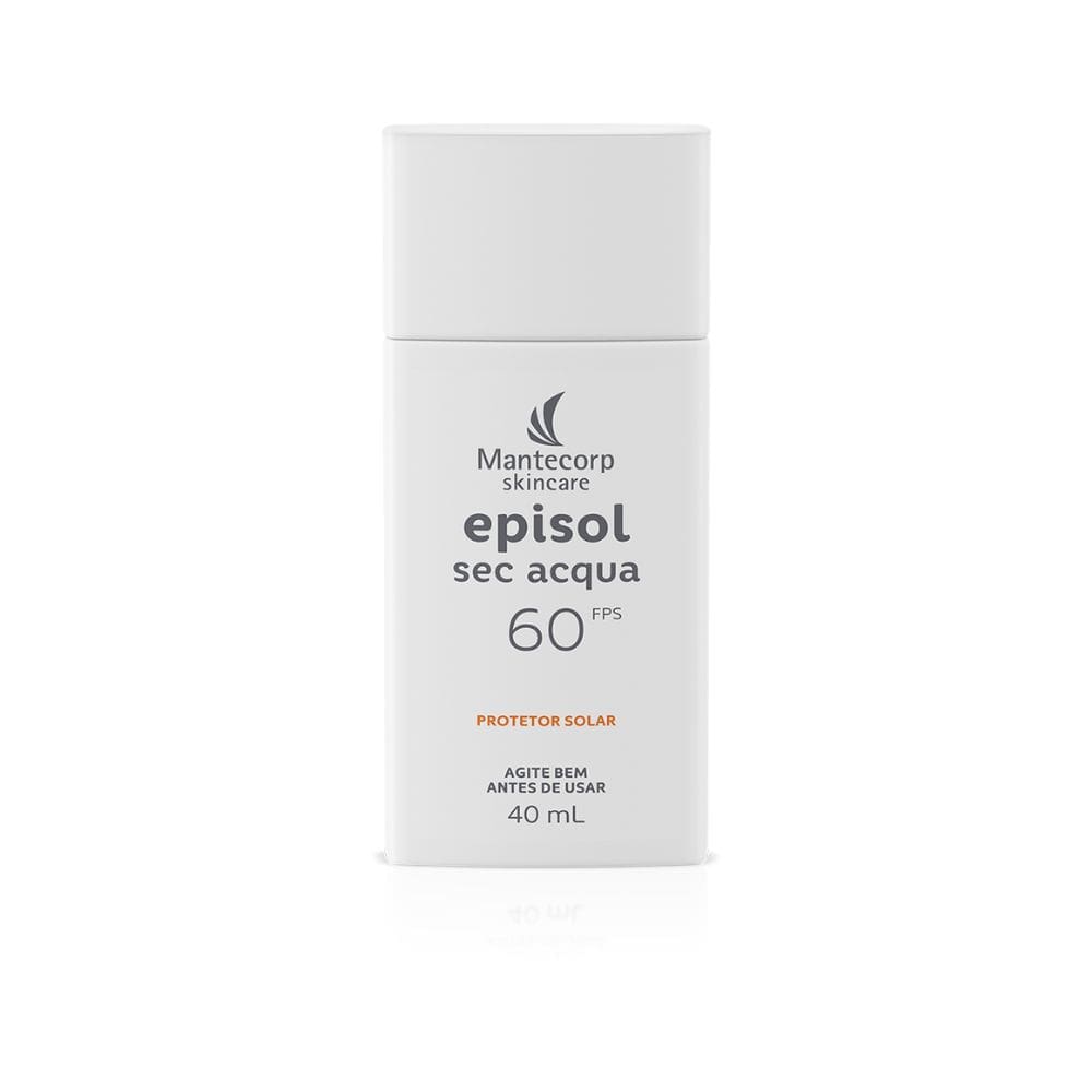 Protetor Solar Facial Mantecorp Skincare Episol Sec Acqua Toque Seco FPS 60 com 40ml