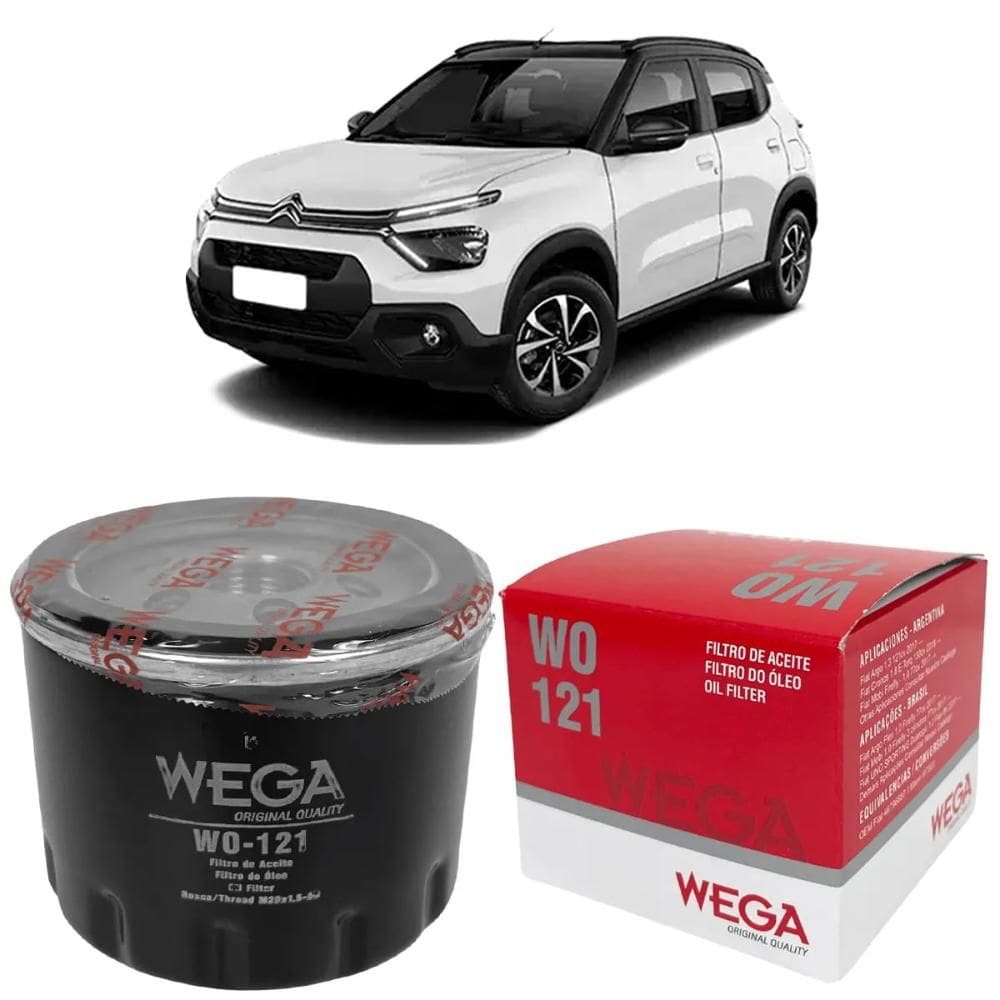 Filtro Óleo Citroen Basalt Flex 1.0 2024 a 2025 WEGA WO-121