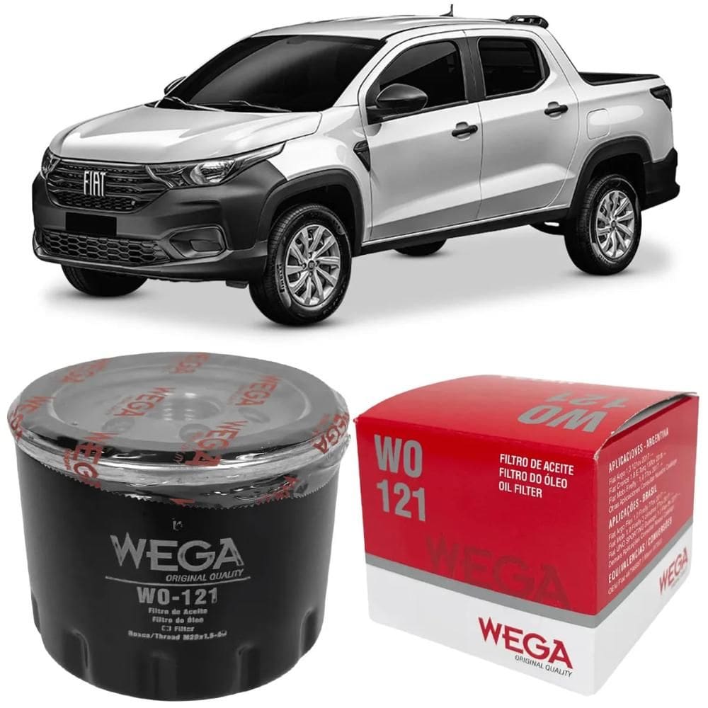 Filtro Óleo Fiat Strada 1.0/1.3 2020 a 2025 WEGA WO-121