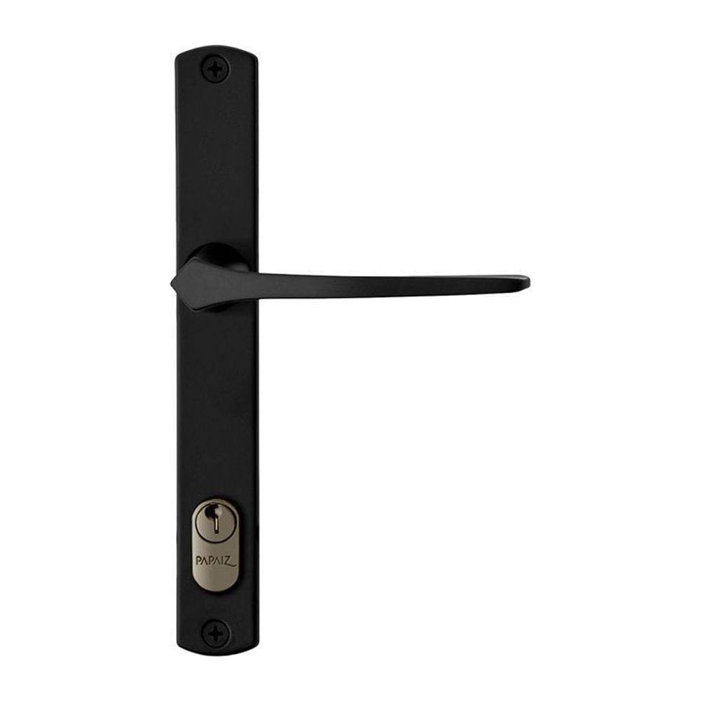 Fechadura 323 Externo Em Latão E22 Mz33 Preto Fosco