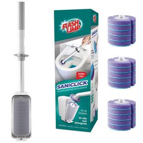 Escova Sanitária Limpa Bacia SaniClick 30 Refis Descartável