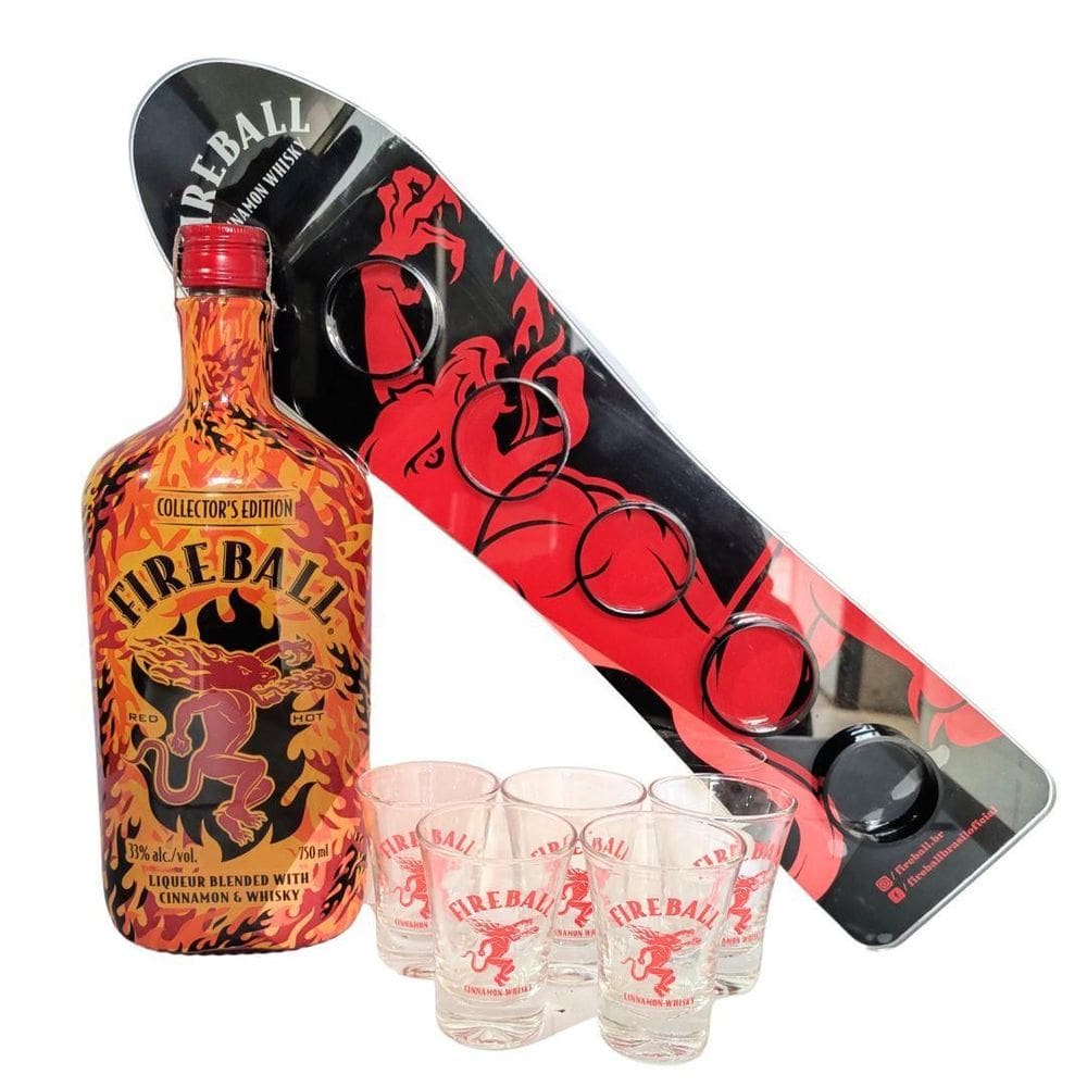 kit shot snowboard FireBall Edição Colecionadores 750 ml