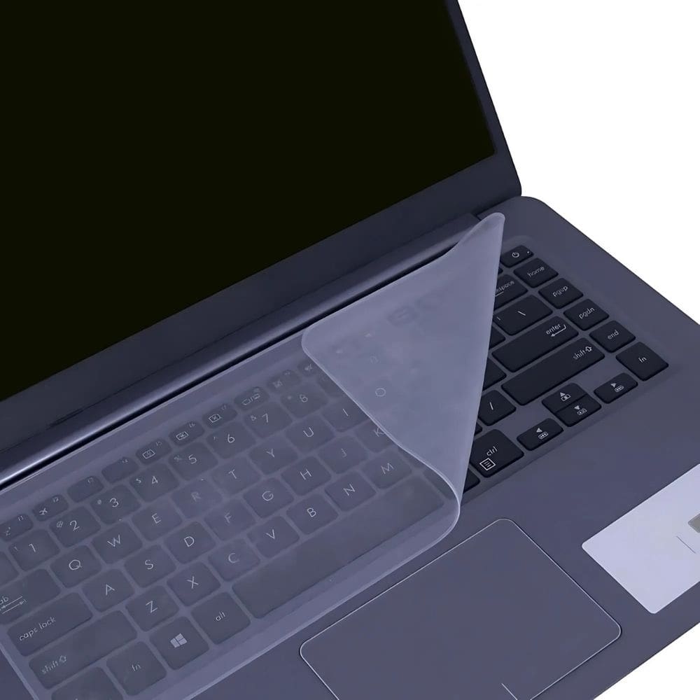 Protetor de Teclado em Silicone Transparente para Notebook 15", Antipoeira e Lavável – BringIT